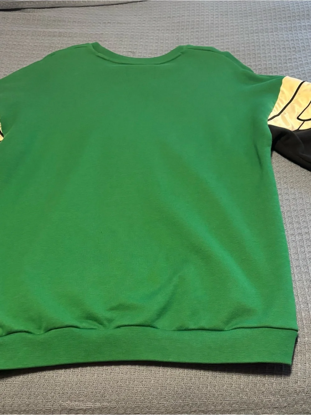 Jordan Kids Green Pullover Sweatshirt with Accent Sleeves